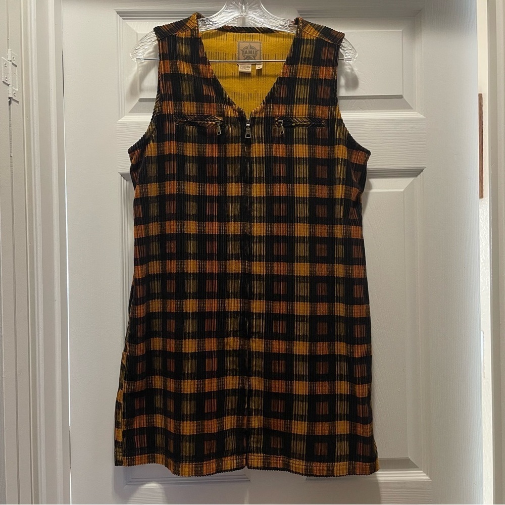 TWO A.M.I Sleeveless Full Zip Corduroy 100% Cotton Dresses Bundle Size M - Picture 11 of 11